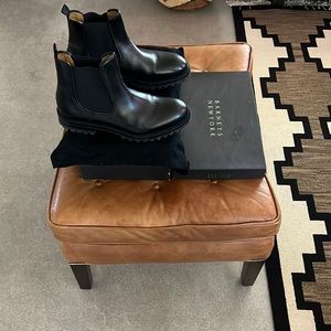 Barneys New York Chelsea Boots-Black Leather:  Size 10.5 men’s
